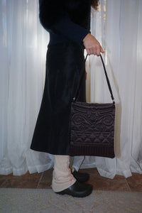 QUILTED DOOR TOTE BROWN-Fior di Latte-APOC STORE