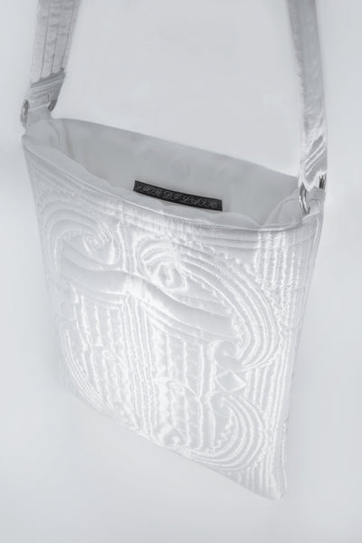 QUILTED DOOR TOTE WHITE-Fior di Latte-APOC STORE