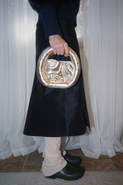 RIPPLE BAG GOLD-Fior di Latte-APOC STORE