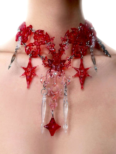 Red Hare bone necklace-886lab-APOC STORE