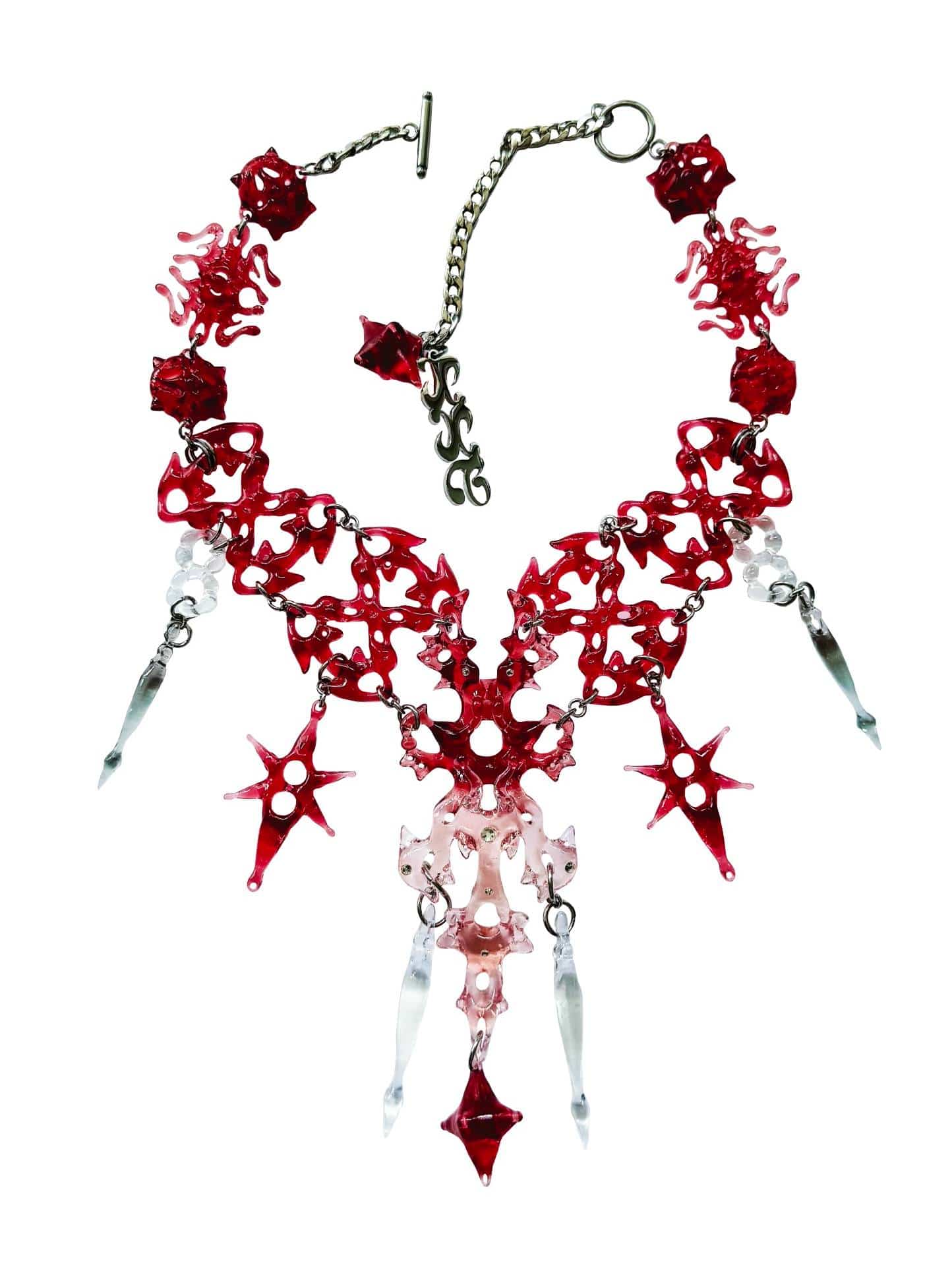 Red Hare bone necklace-886lab-APOC STORE