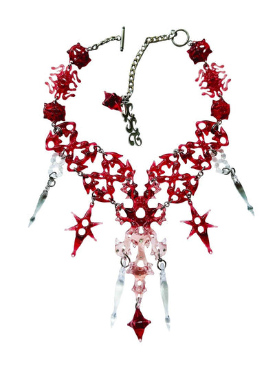 Red Hare bone necklace-886lab-APOC STORE