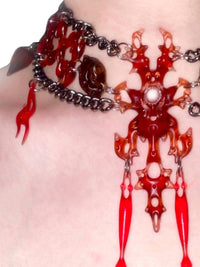 Red Hare Bone choker-886lab-APOC STORE