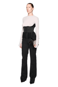 Nicole Under Bust Corset - Black-Karlaidlaw-APOC STORE