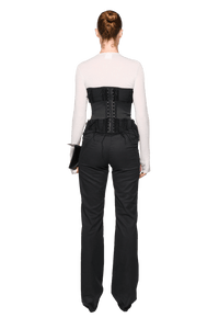 Nicole Under Bust Corset - Black-Karlaidlaw-APOC STORE