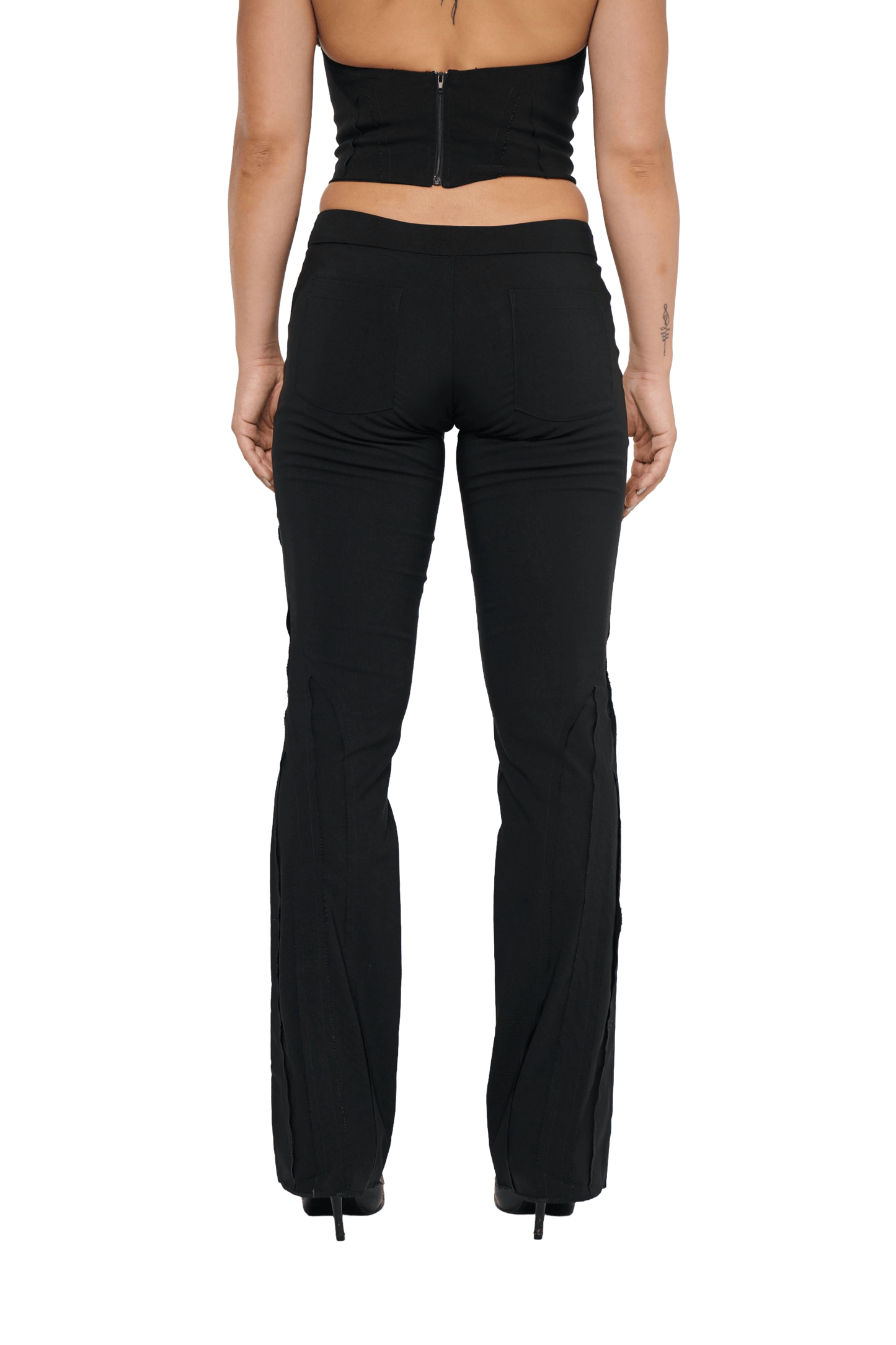 Spliced Pant Low Rise - Black