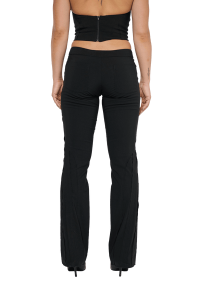 Spliced Pant Low Rise - Black