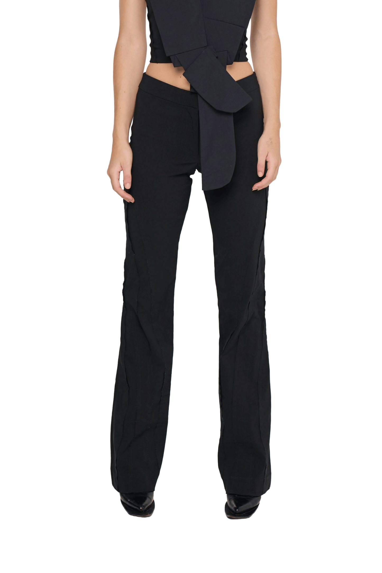 Spliced Pant Low Rise - Black