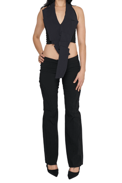 Spliced Pant Low Rise - Black