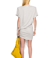 Scrunch T-Shirt Dress - Grey Marle-Karlaidlaw-APOC STORE