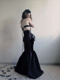 Black tulip skirt-Polyhedron-APOC STORE