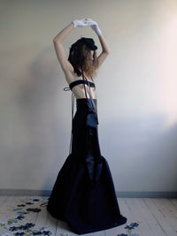 Black tulip skirt-Polyhedron-APOC STORE