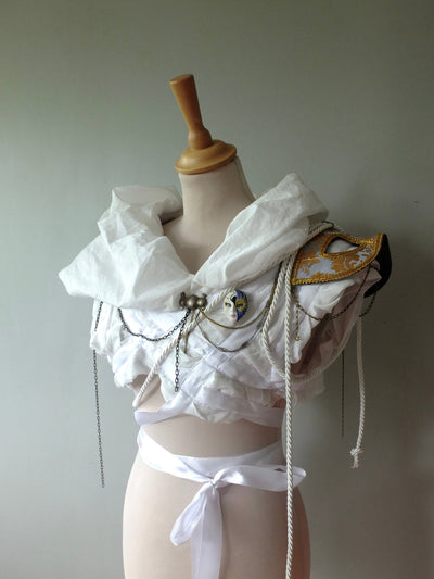 Golden mask top-Polyhedron-APOC STORE