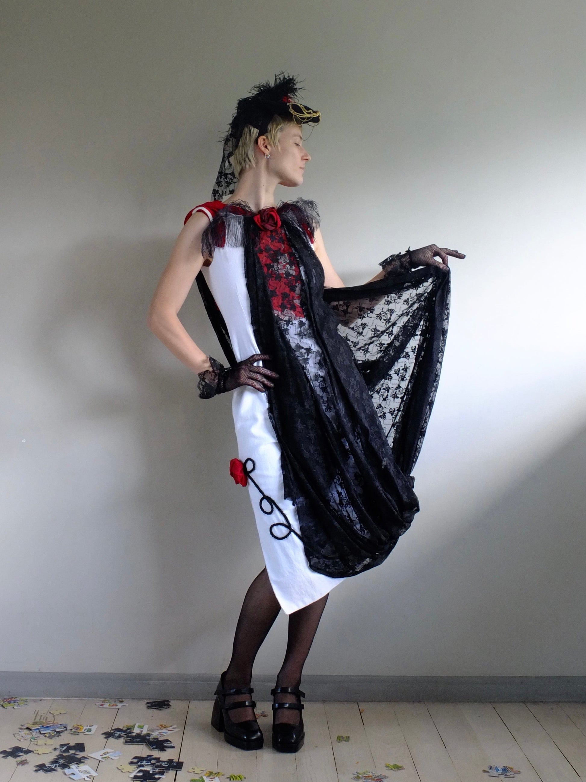 Enchanted rose dress-Polyhedron-APOC STORE