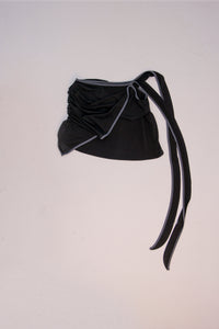 TWIST WRAP SKIRT BLACK-Lalameemee-APOC STORE