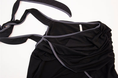 TWIST WRAP SKIRT BLACK-Lalameemee-APOC STORE