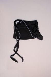 TWIST WRAP SKIRT BLACK-Lalameemee-APOC STORE