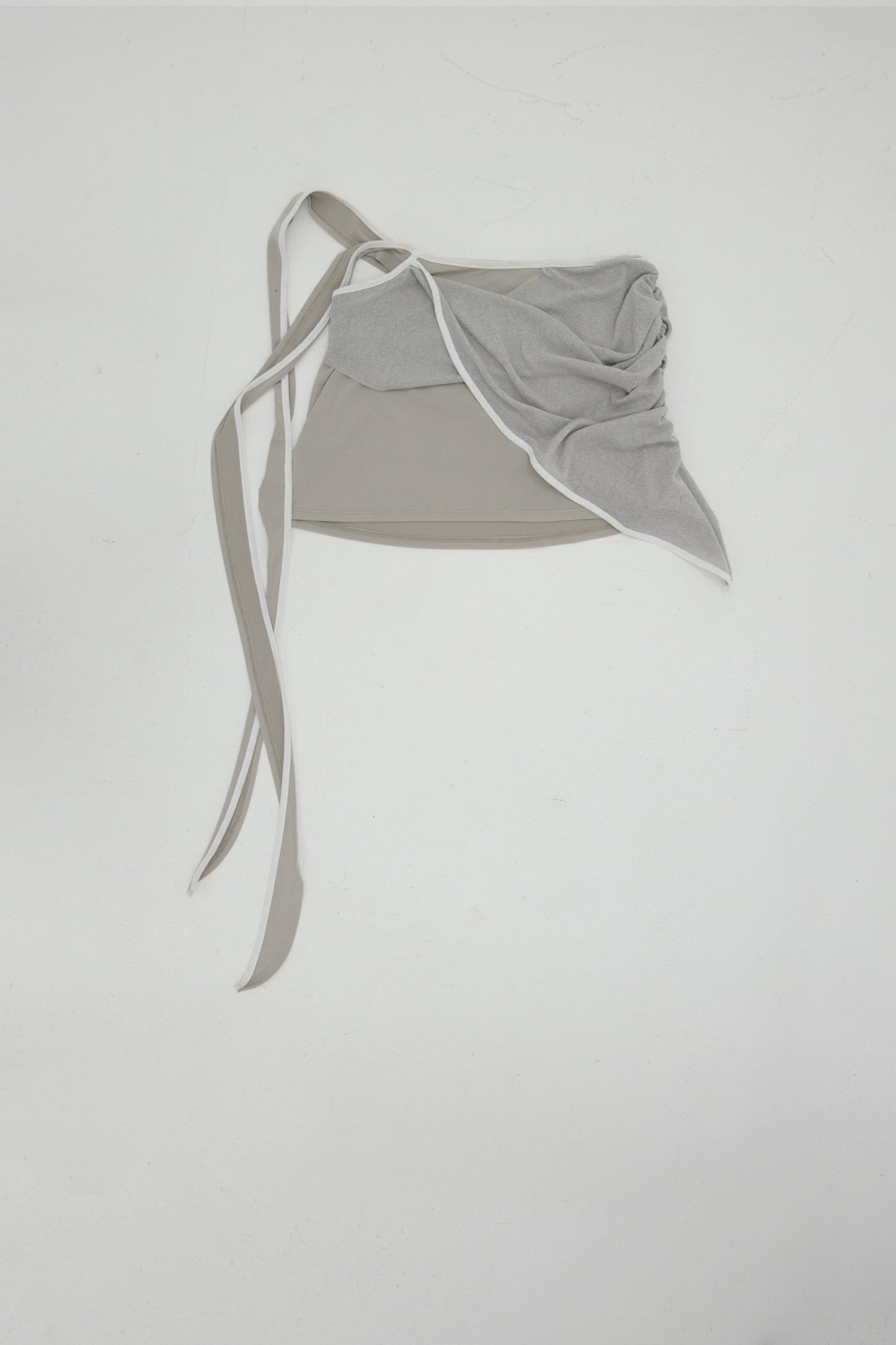 TWIST WRAP SKIRT GREY-Lalameemee-APOC STORE