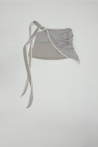TWIST WRAP SKIRT GREY-Lalameemee-APOC STORE
