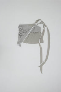 TWIST WRAP SKIRT GREY-Lalameemee-APOC STORE