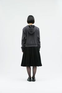 EYELET BALLOON SKIRT BLACK-SAENGIN STUDIOS-APOC STORE