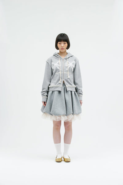 JERSEY BALLOON SHAH SKIRT GRAY-SAENGIN STUDIOS-APOC STORE