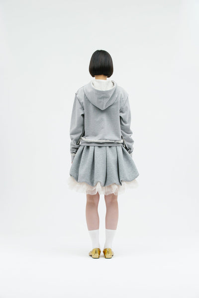 JERSEY BALLOON SHAH SKIRT GRAY-SAENGIN STUDIOS-APOC STORE