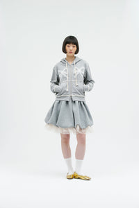 JERSEY BALLOON SHAH SKIRT GRAY-SAENGIN STUDIOS-APOC STORE