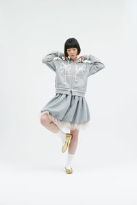 JERSEY BALLOON SHAH SKIRT GRAY-SAENGIN STUDIOS-APOC STORE
