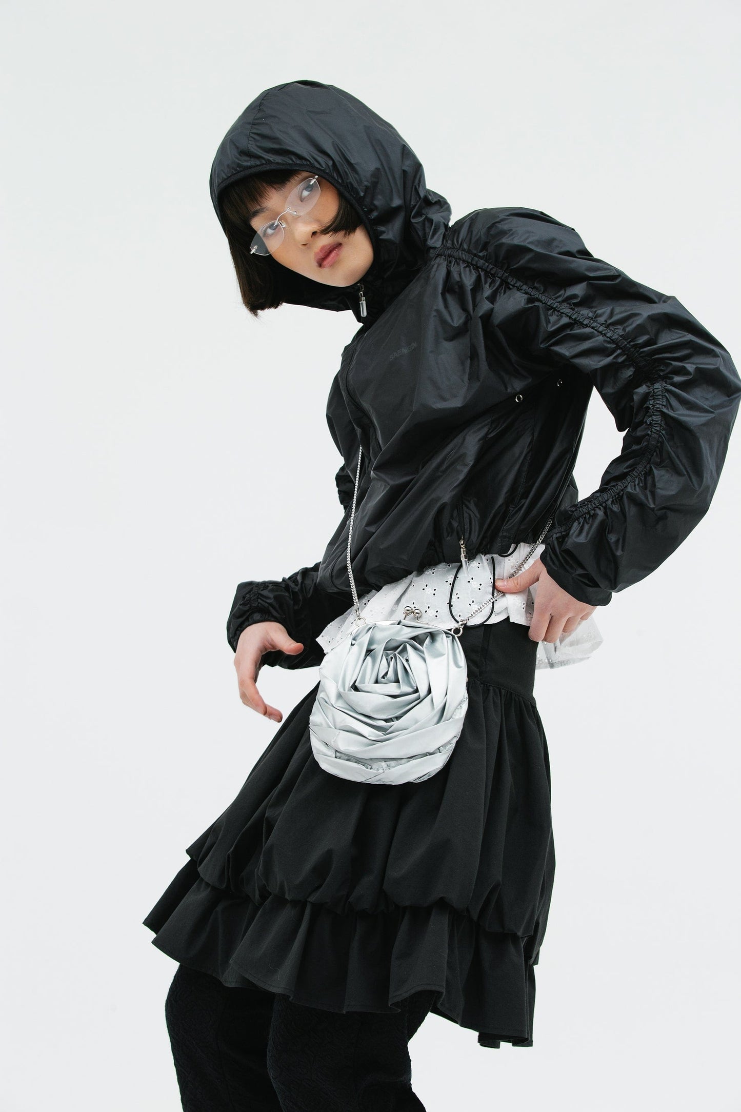 ROSE DISCORD CHAIN BAG SILVER-SAENGIN STUDIOS-APOC STORE