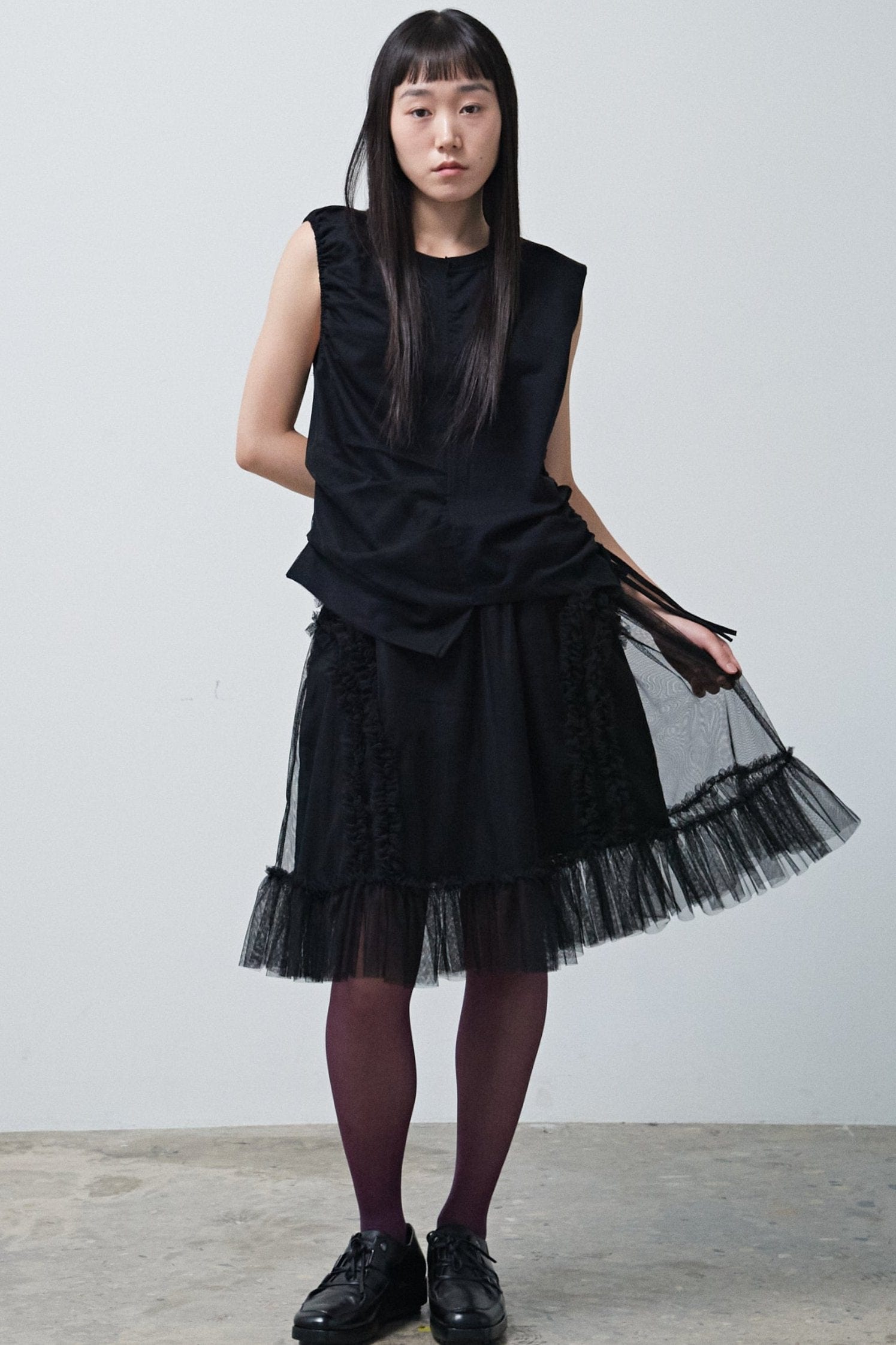 HALF SHA VEST BLACK-SAENGIN STUDIOS-APOC STORE