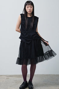 HALF SHA VEST BLACK-SAENGIN STUDIOS-APOC STORE