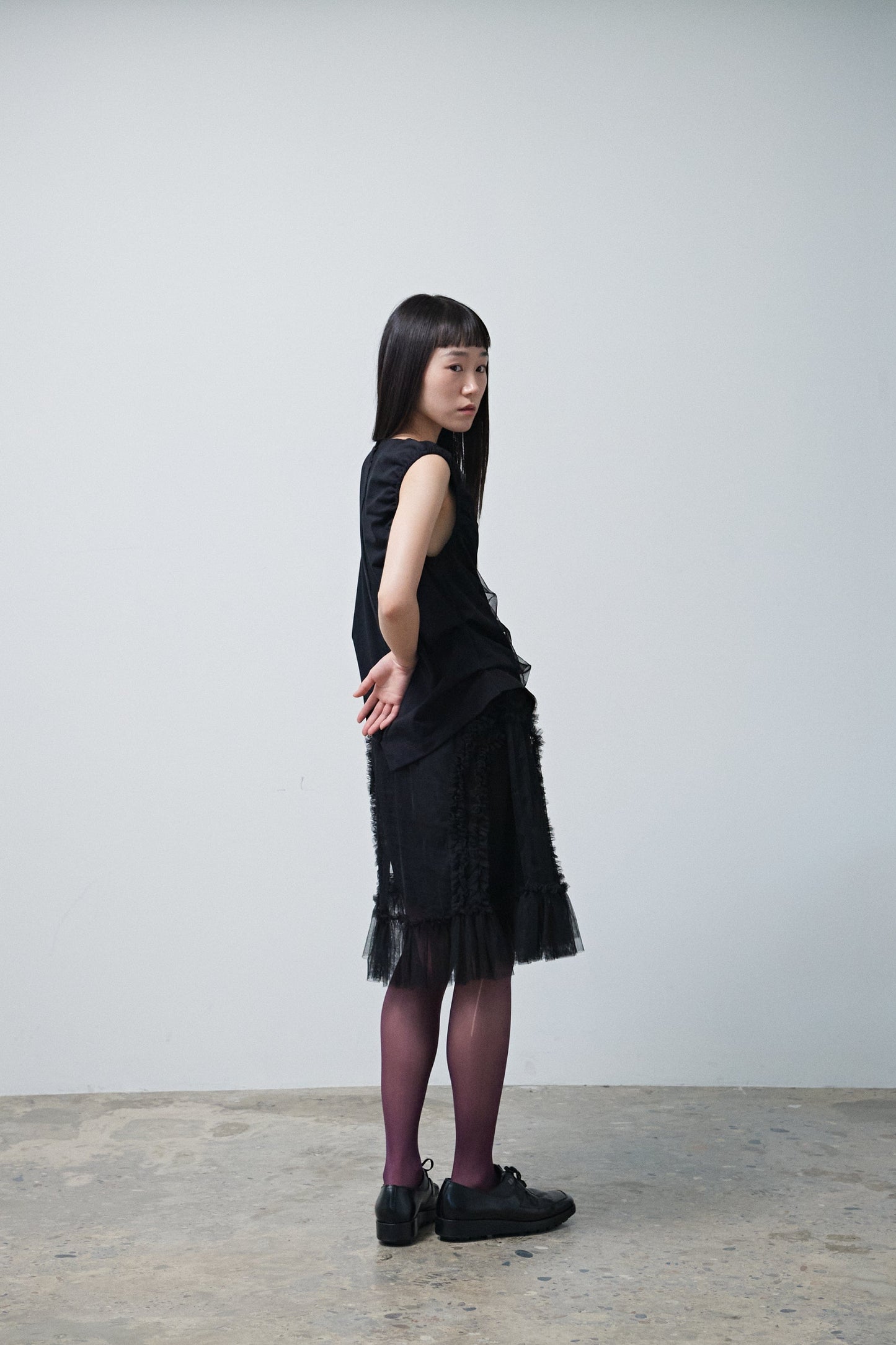 HALF SHA VEST BLACK-SAENGIN STUDIOS-APOC STORE