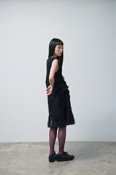 HALF SHA VEST BLACK-SAENGIN STUDIOS-APOC STORE