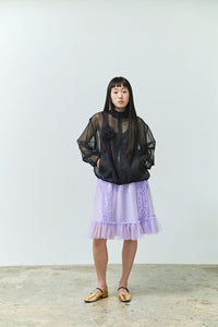 BANDING RUFFLE SHA SKIRT PURPLE-SAENGIN STUDIOS-APOC STORE