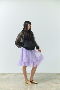 BANDING RUFFLE SHA SKIRT PURPLE-SAENGIN STUDIOS-APOC STORE