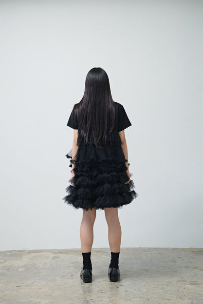 ROSE SYMPHONY SHORT SLEEVE BLACK-SAENGIN STUDIOS-APOC STORE