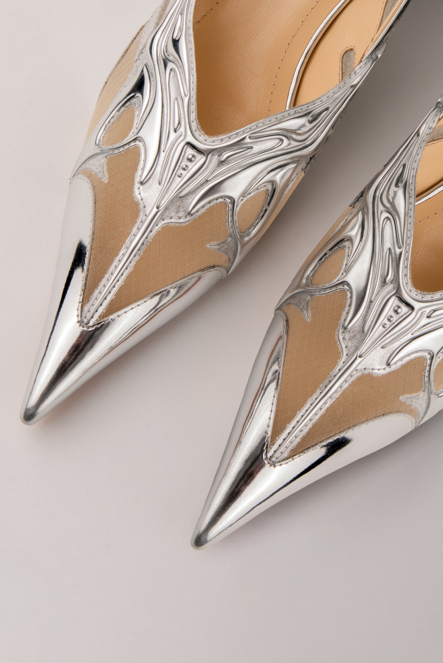 Silver Scylla Pumps-Invasive Modification-APOC STORE