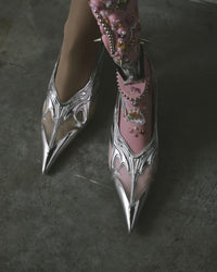 Silver Scylla Pumps-Invasive Modification-APOC STORE