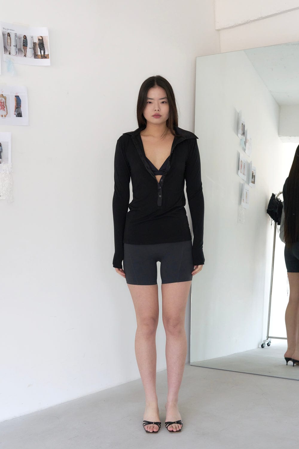 POLO JERSEY SHIRTS (BLACK)-Lalameemee-APOC STORE