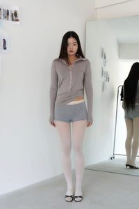 POLO JERSEY SHIRTS (DARKISH LILAC)-Lalameemee-APOC STORE