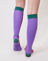 red stripe knee high socks-NIAMH GALEA-APOC STORE