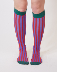 red stripe knee high socks-NIAMH GALEA-APOC STORE