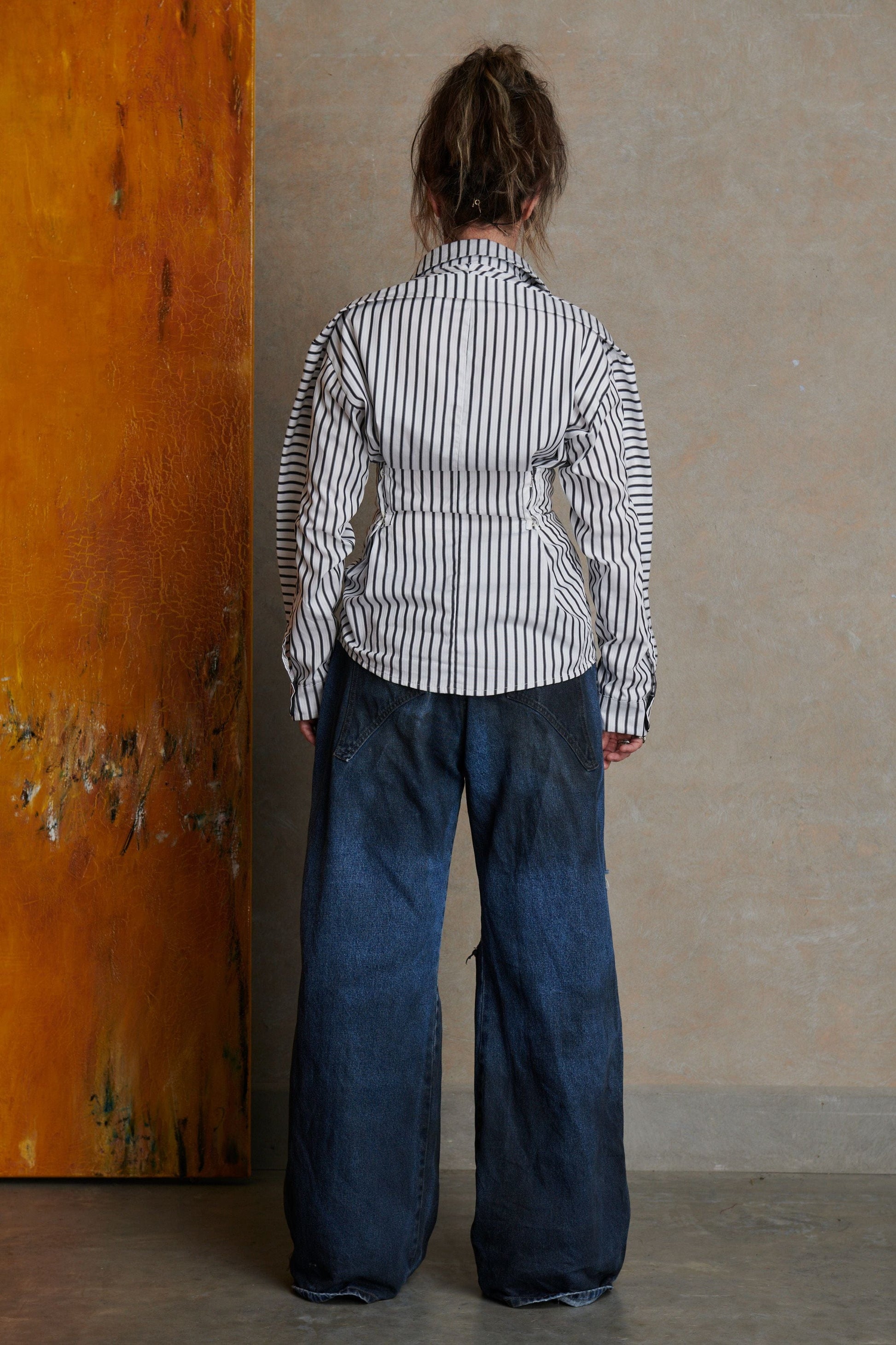 Placket Shirt - Stripe-Karlaidlaw-APOC STORE