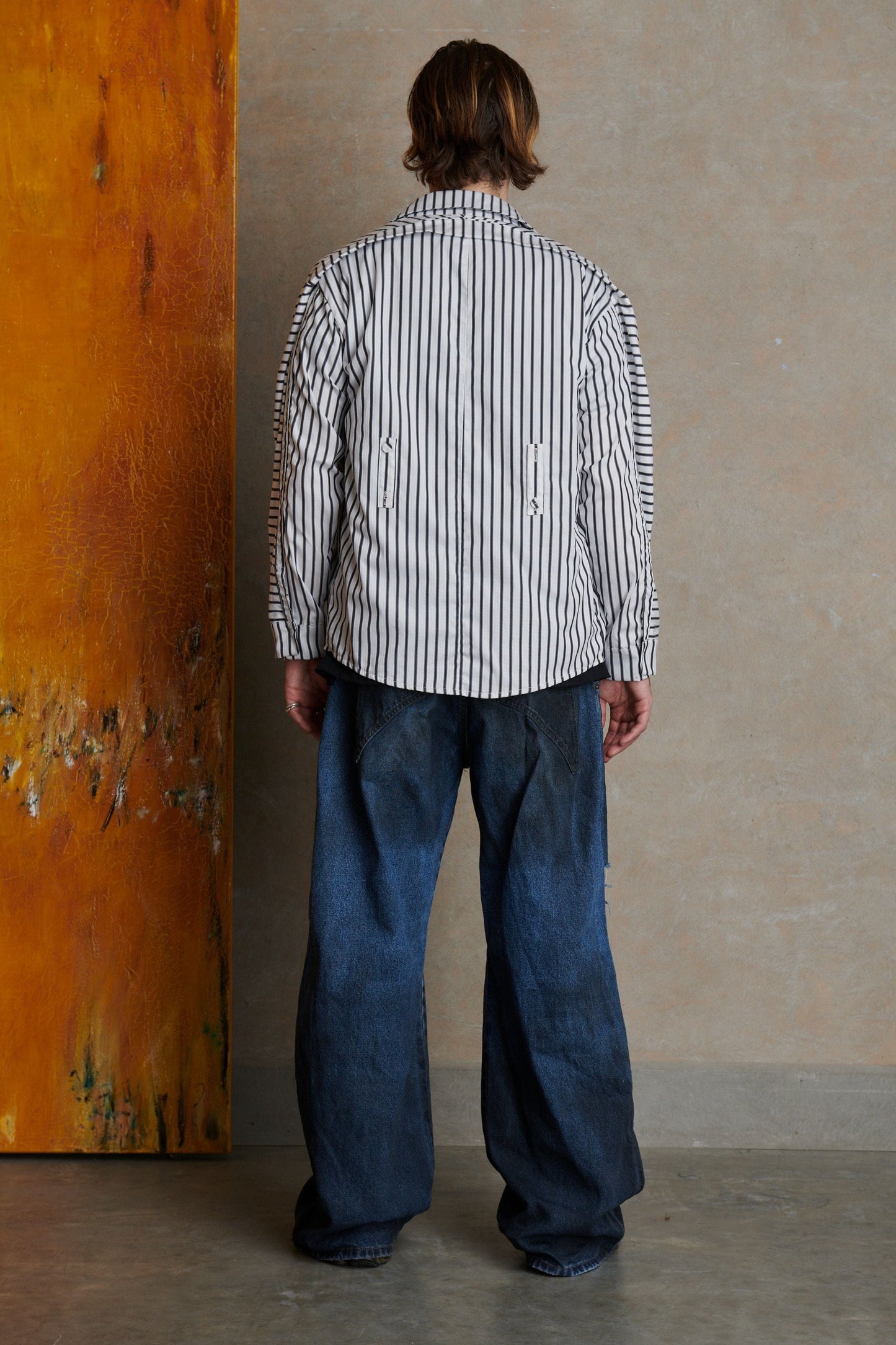 Placket Shirt - Stripe-Karlaidlaw-APOC STORE