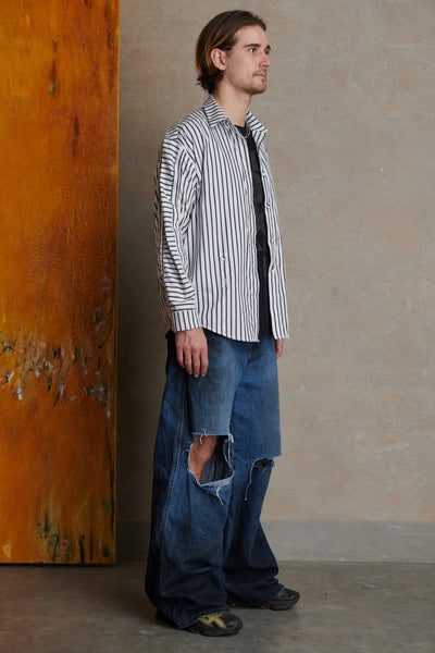 Placket Shirt - Stripe-Karlaidlaw-APOC STORE