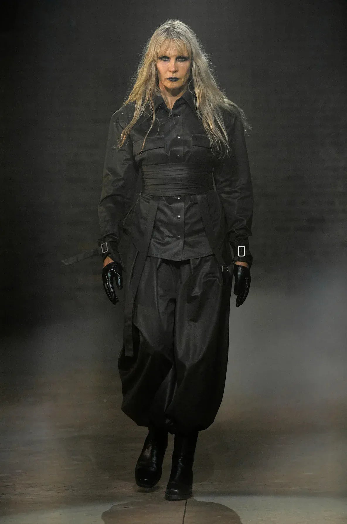 ASYMMETRIC TROUSER | VEGAN LEATHER-Elena Velez-APOC STORE