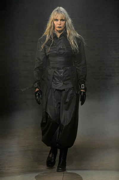 ASYMMETRIC TROUSER | VEGAN LEATHER-Elena Velez-APOC STORE