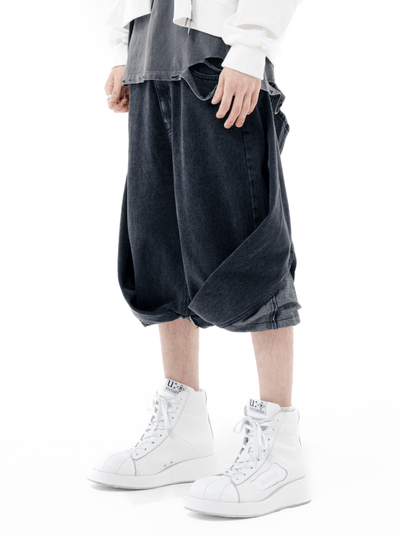 surgery bermuda folding pants 'black'-Surgery-APOC STORE