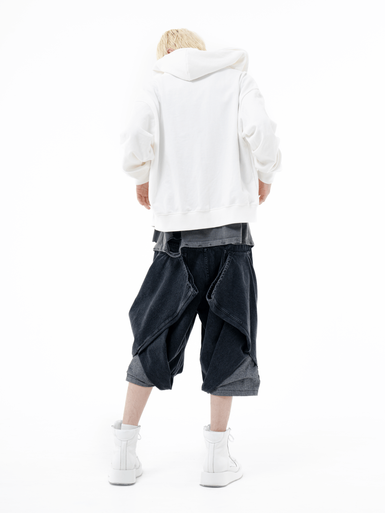 surgery bermuda folding pants 'black'-Surgery-APOC STORE